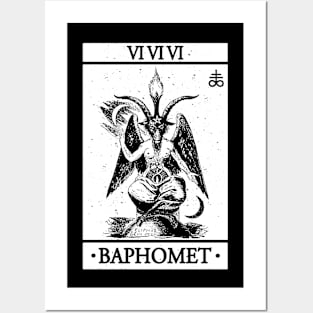 BAPHOMET TAROT CARD - BAPHOMET, SATANISM AND THE OCCULT Posters and Art